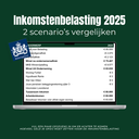 Template: hoeveel geld opzij zetten 2025 - 2 scenario's vergelijken