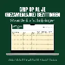 Template: inzicht in (gezamenlijk) gekochte spullen en afschrijvingen