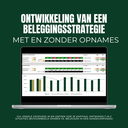 Template: kapitaal met onttrekkeningen (aandelenfonds vs. spaarrekening) ontwikkeling