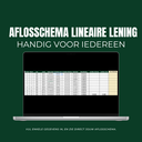 Template: Aflosschema t.b.v Leningsovereenkomst (lineair)