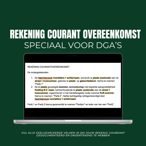 Template: R/C Overeenkomst Holding - Prive