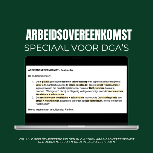Template: Arbeidsovereenkomst Holding - Privé
